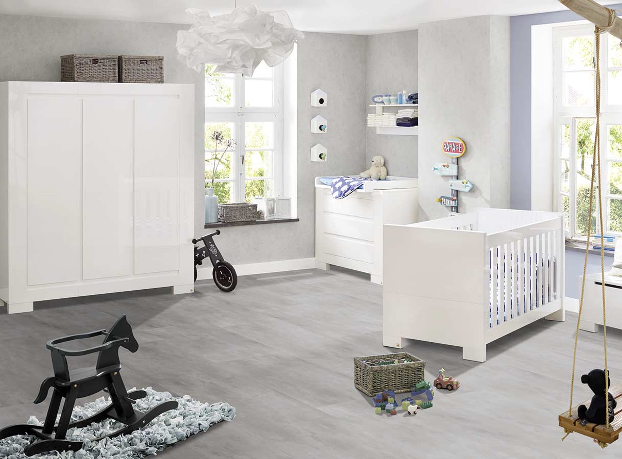 Designboden Multilayer Plus mit Steindekor im Kinderzimmer verlegt (Romano MO2213-06) von Strong SPC von HWZ